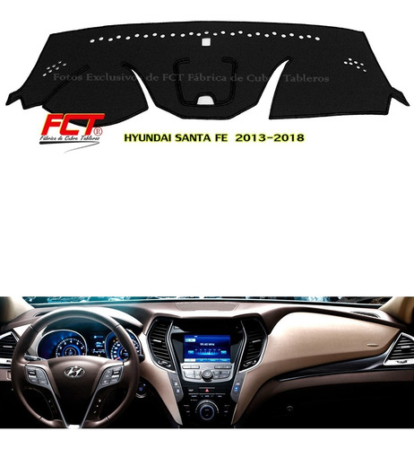 Cubre Tablero Hyundai Santa Fe 2014 2015 2016 2017 2018 Fct