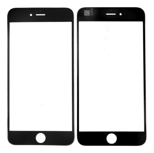 Tela Vidro iPhone 7 Plus Preto Com Cola Oca - Envio Rápido