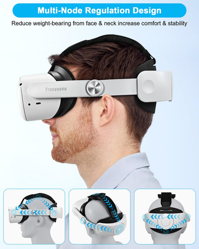 Correa Ajustable Para Cabeza Compatible Con Oculus Quest 2 V