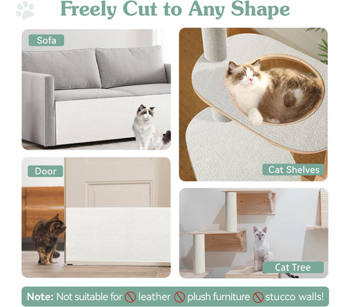 Lewondr Timmable Cat Scrack Mat, 157 X 787 Cat De De De De