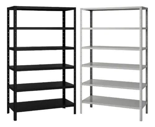 Estante De Aço 6 Prateleiras 198x90cm Multiuso Resistente Cor Preto