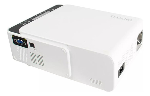 Projetor Tucano T5 2500 Lumens 127/220V Espelha Telefone Cor Branco 127/220v