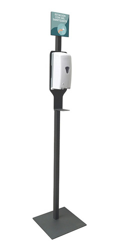 Pedestal Sary Para Dispensador Gel Antibacterial Gun Metal