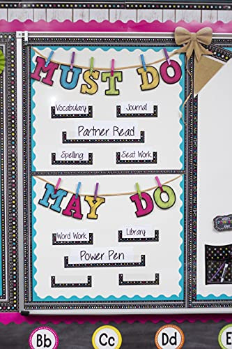 Teacher Created Resources Chalkboard Brights Bold Block Paqu