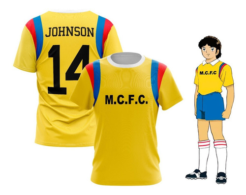 Camiseta Super Campeones Andy Johnson Oliver Atom Niupi 