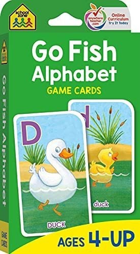 School Zone - Go Fish Alphabet Game Cards - Ages 4.., de School Z. Editorial School Zone Publishing en inglés