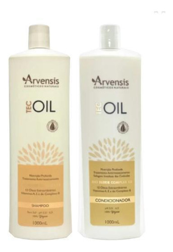  Shampoo + Condicionador Tec Oil 1l Arvensis Kit Promocional