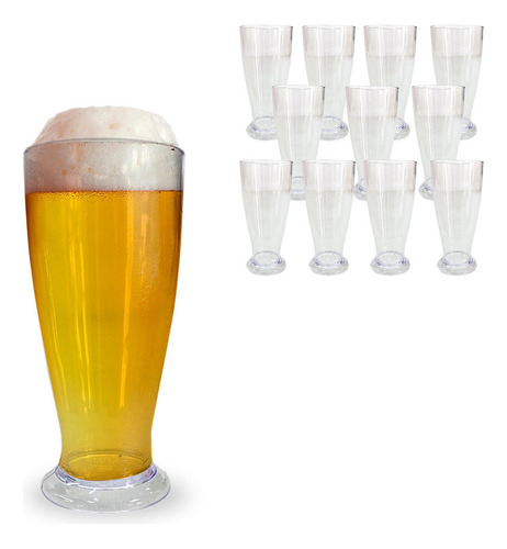 Kit 20 Copo Tulipa Para Chopp Cerveja Acrílico 220ml