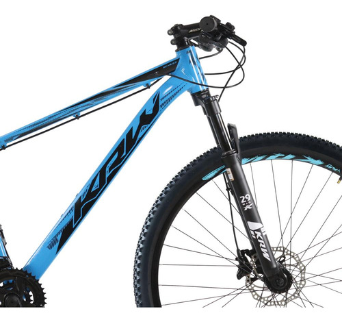 Bicicleta Aro 29 Krw Alum 27vel Shimano Acera Hid Trava Kr10 Cor Azul/preto