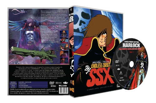 Dvd Capitão Harlock Collection - 8 Sagas Completas + Filmes