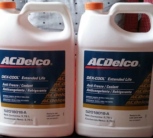 Imagen 4 de 9 de Refrigerante Acdelco Color Naranja 3.78 Lt Original