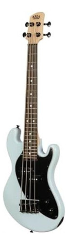 Cuerpo Sólido De 4 Cuerdas En Polvo Azul Frito En U-bass