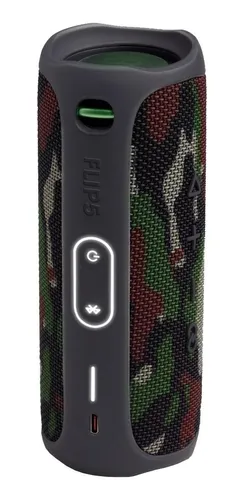 Caixa De Som Jbl Flip 5 Portátil Bluetooth Squad Camuflada