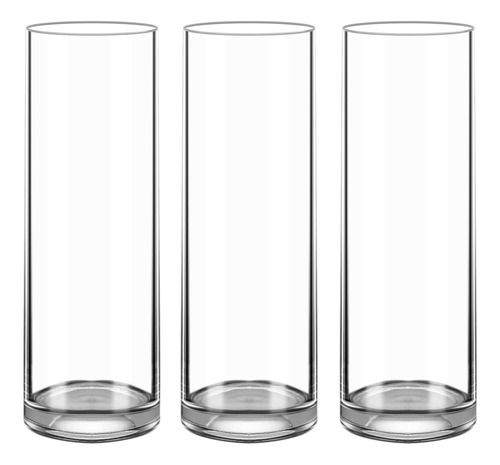 Keketin - Jarron Cilindrico De Vidrio Transparente De 12 Pul