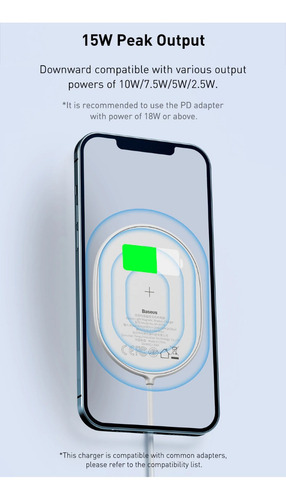 Cargador Magnetico Carga Rapida 15w Para iPhone Baseus