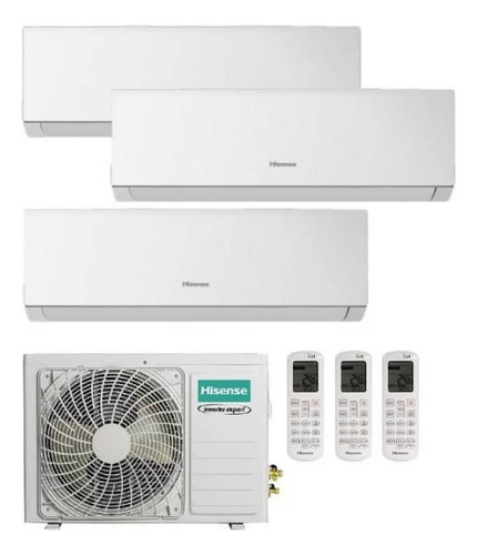 Aire Acondicionado Multisplit Hisense Inverter 12+12+12