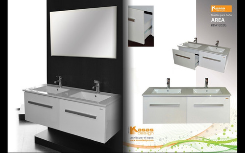Mueble De Baño Kd Aria Doble Sd Blanco Ciudad Ojeda