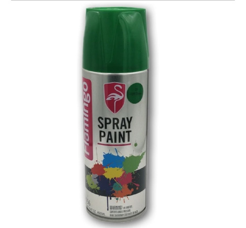 Pintura En Spray Verde Manzana Flamingo 450ml Moto