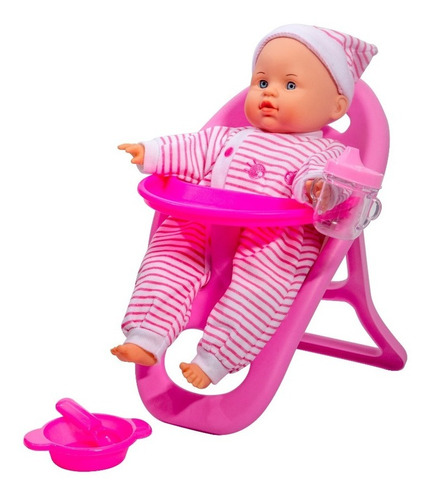 Imagen 1 de 2 de Muñeca Bebe Para Niñas Con Accesorios