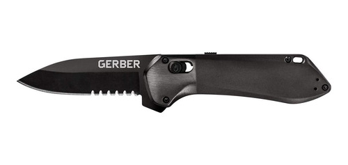 Cuchillo Navaja De Bolsillo Negro / Dentado | Gerber Gear