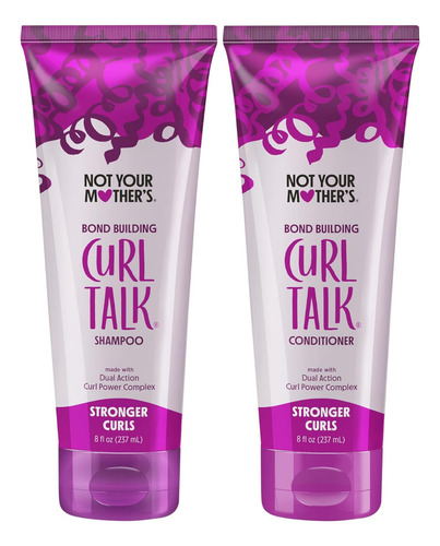 Paquete Shampoo Y Acondiconador Not Your Mothers Curl Talk
