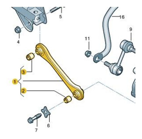 Imagen 5 de 10 de Brazo Suspension Trasero Febi - Audi A3 Q3 Rr - Seat Leon