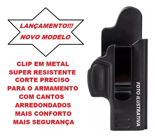 Coldre Velado + Externo P/ Glock 17 19x 21 22 23 25 26 28 45