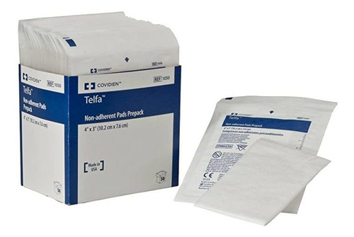 Covidien # 1050 Telfa No Adherente Con Pads Preempaque 4 X