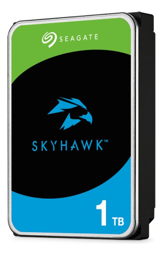 Disco Duro Hdd Seagate Skyhawk 1 Tb Sata Iii 3.5 St1000vx013 Azul Y Verde