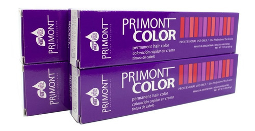 Primont Color X4 Tintura Coloración Cabello 60gr C/amoniaco