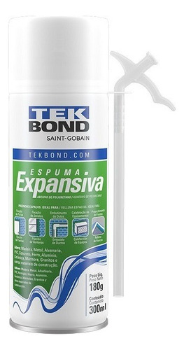 Espuma Expansiva De Pu 180g/300ml Tek Bond