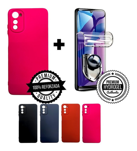 Case + Hydrogel Premium Para Motorola E32 - Protector Funda