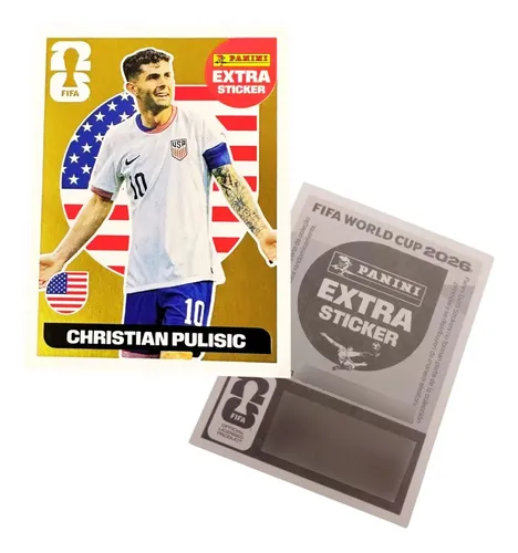 Figurinha Extra Legend Ouro Christian Pulisic Original | MercadoLivre
