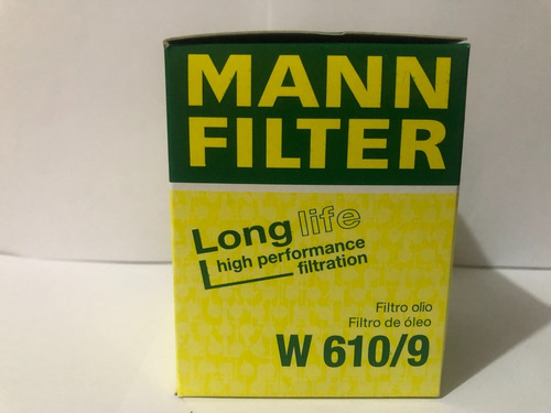 Filtro Aceite W 610/9 (mann Filter)