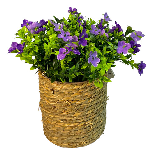 Flores Artificiales Lavanda En Canasto 20 X 16 X 20 Cm