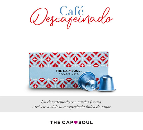 Cápsulas Café Descafeinado X10 The Capsoul España