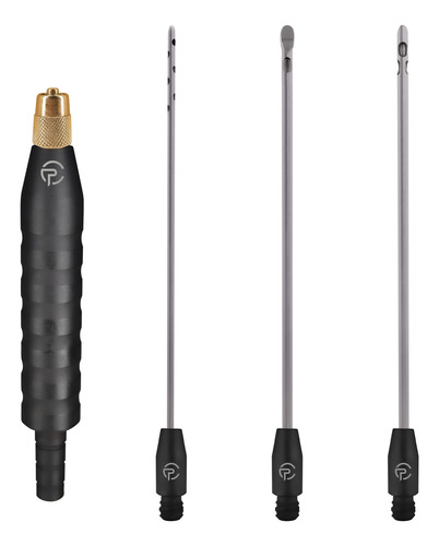 Kit Com 3 Cânulas 15cm Lipo De Papada C/ Adaptador Luer Lock