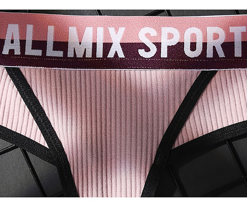 Bragas Deportivas A Rayas Para Mujer, Cómodas, Cintura Baja,