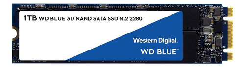 Disco sólido interno Western Digital  WDS100T2B0B 1TB azul