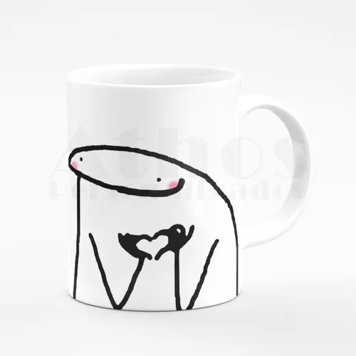 Caneca Flork Meme Boneco Palito Parou de Falar Comigo em Promoção