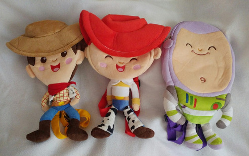 3 Mochila Muñeco Toy Story Kleen Bebe Nvas Jesee Buzz Woody