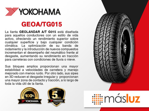 4 Llantas Geoa/tg015 Yokohama 255/65r16 109h