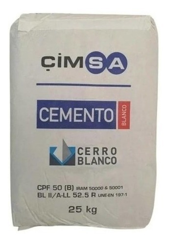 Pegamento Cemento Adhesivo Blanco Venecitas Piscinas Cimsa