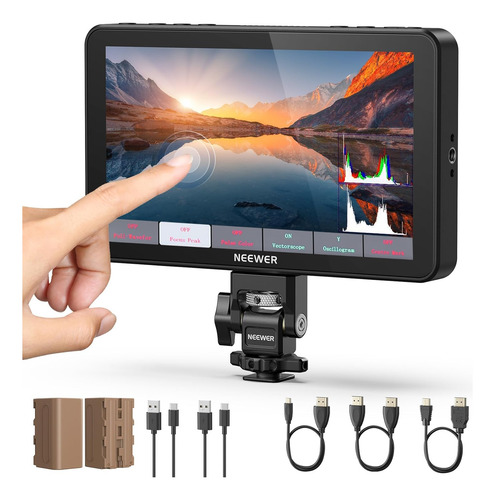 Monitor De Campo De Cámara De 7 Pulgadas Pantalla Táctil Ips
