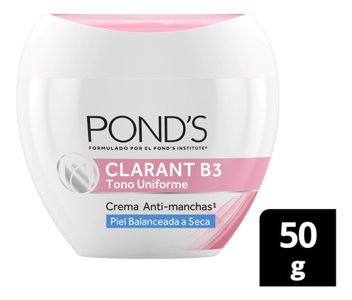 Crema Facial Pond's Clarant B3 Piel Balanceada A Seca 50 Gr