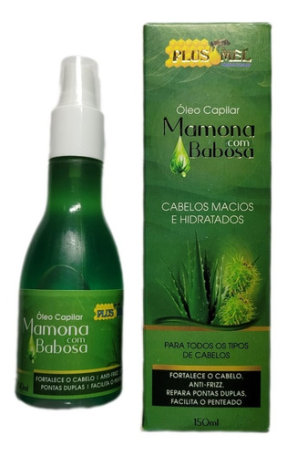 Óleo Capilar Mamona Com Babosa 150ml Plus Mel