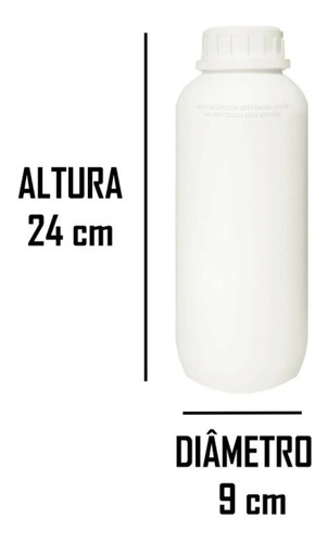 10 Embalagem Polietileno Branco 1 Litro Uso Geral - Atacado