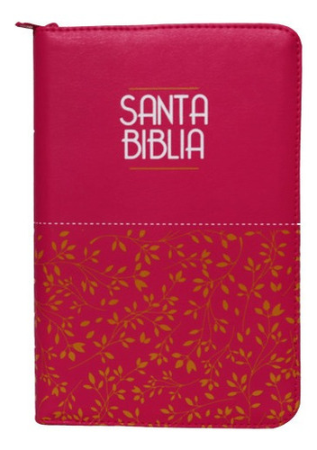 Santa Biblia Rvr 1960 Estuche Fucsia Canto Rosado Qr / Sbu