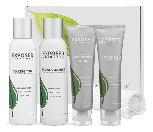 Kit De Tratamiento Para El Acné Exposed Skin Care Basic Con