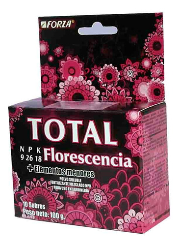 Forza Total Soluble Flor X10 Sobres